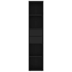 Vidaxl Knižnica čierna 36x30x171 cm drevotrieska