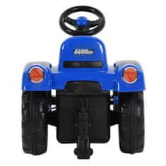 Vidaxl Detský traktor s pedálmi, modrý
