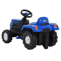 Vidaxl Detský traktor s pedálmi, modrý