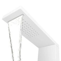 Petromila vidaXL Hliníkový sprchový panel, matný biely