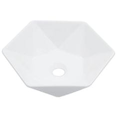 Petromila vidaXL Umývadlo biele 41x36,5x12 cm keramické biele