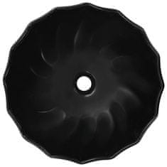 Petromila vidaXL Umývadlo čierne 46x17 cm keramické