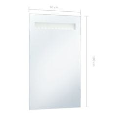 Vidaxl Kúpeľňové LED nástenné zrkadlo 60x100 cm
