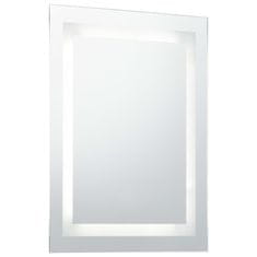 Vidaxl Kúpeľňové LED zrkadlo s dotykovým snímačom 60x100 cm