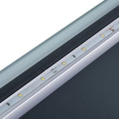 Vidaxl Kúpeľňové LED nástenné zrkadlo s dotykovým snímačom 100x60 cm
