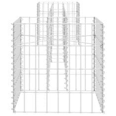Petromila vidaXL Gabiónový kvetináč v tvare H, oceľový drôt 260x40x40 cm