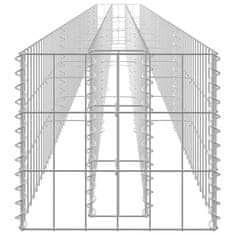 Vidaxl Gabiónový vyvýšený záhon, pozinkovaná oceľ 450x30x30 cm