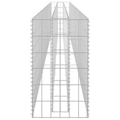 Petromila vidaXL Gabiónový vyvýšený záhon, pozinkovaná oceľ 360x30x60 cm