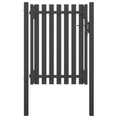 Petromila vidaXL Záhradná plotová brána, oceľ 1x1,7 m, antracitová