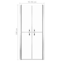 Petromila vidaXL Sprchové dvere, priehľadné, ESG 96x190 cm