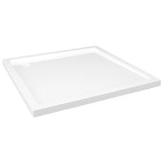 Vidaxl Štvorcová sprchová vanička z ABS biela 80x80 cm