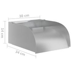 Vidaxl Vodopád s LED 30x34x14 cm nehrdzavejúca oceľ 304