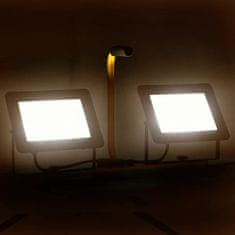 Vidaxl LED reflektor s rukoväťou 2x100 W teplé biele svetlo