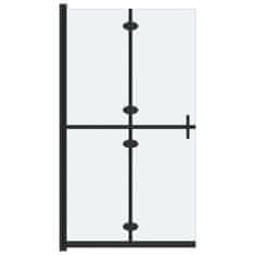 Petromila vidaXL Skladacia sprchová zástena nepriehľadné ESG sklo 90x190 cm