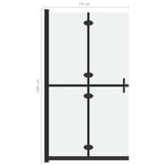 Petromila vidaXL Skladacia sprchová zástena nepriehľadné ESG sklo 70x190 cm