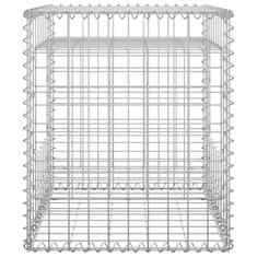 Vidaxl Gabiónové koše/stĺpy 2 ks 50x50x60 cm železo