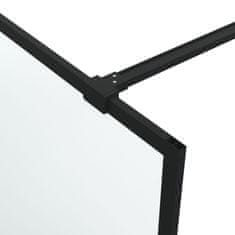 Petromila vidaXL Sprchová zástena čierna 115x195 cm matné ESG sklo