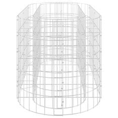 Petromila vidaXL Gabiónový vyvýšený záhon pozinkované železo 120x50x50 cm