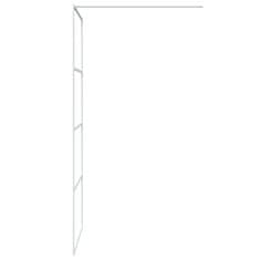 Petromila vidaXL Sprchová zástena biela 90x195 cm priehľadné ESG sklo