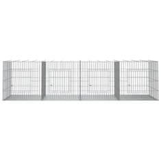 Petromila vidaXL 4-panelová klietka pre králiky 217x79x54 cm pozinkované železo