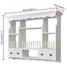 Petromila vidaXL Drevená kuchynská nástenná skrinka, biela 