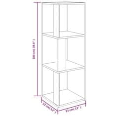 Petromila vidaXL Rohová skrinka sivý dub sonoma 33x33x100 cm spracované drevo