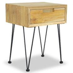 Petromila vidaXL Nočný stolík z teakového dreva, 40x30x50 cm