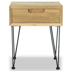 Petromila vidaXL Nočný stolík z teakového dreva, 40x30x50 cm
