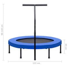 Vidaxl Fitness trampolína s rukoväťou a bezpečnostnou podložkou 122 cm