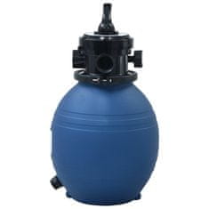 Petromila vidaXL Bazénový pieskový filter so 4 polohovým ventilom modrý 300 mm