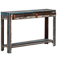 Petromila vidaXL Konzolový stolík vo vintage štýle masívne drevo 118x30x80 cm