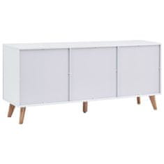 Vidaxl Komoda biela 160x40x70 cm MDF