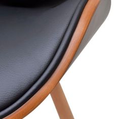 Vidaxl Jedálenské stoličky 6 ks, ohýbané drevo a umelá koža