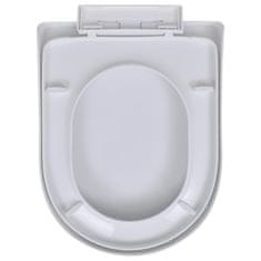 Petromila vidaXL WC sedadlá s pomalým sklápaním 2 ks plastové biele