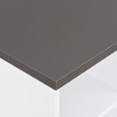 Petromila vidaXL Barový stôl, biely a antracitovo sivý 60x60x110 cm