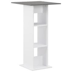 Petromila vidaXL Barový stôl, biely a antracitovo sivý 60x60x110 cm