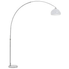 Vidaxl Oblúková lampa strieborná 200 cm 60 W E27