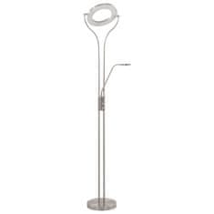 Petromila vidaXL Stojanová lampa 18 W, strieborná 180 cm, stmievateľná