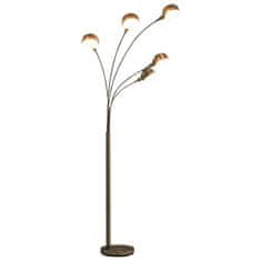 Vidaxl Stojanová lampa strieborná 200 cm 5 x E14