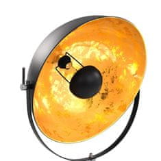 Petromila vidaXL Stojanová lampa čierna a zlatá 51 cm E27