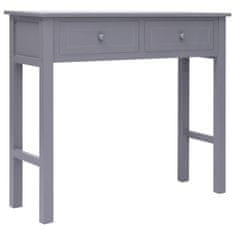 Petromila vidaXL Konzolový stolík sivý 90x30x77 cm drevený