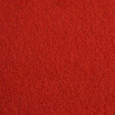 Vidaxl Objektový koberec, 1x12 m, červený