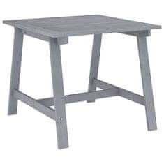 Petromila vidaXL Záhradný jedálenský stôl sivý 88x88x74 cm akáciový masív