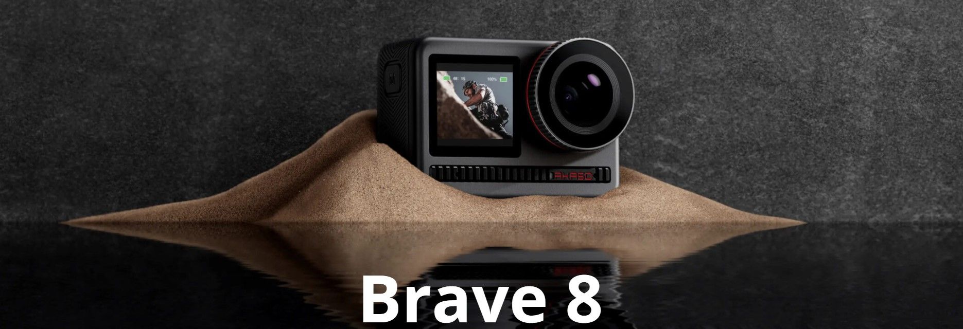 moderná akčná kamera akaso brave 8 krásne fotografie vysoko kvalitné videá rôzne režimy nabíjacie batérie vysoká odolnosť