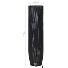 Vidaxl Stojanová lampa vŕba čierna 72 cm E27