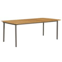 Petromila vidaXL Záhradný stôl 200x100x72 cm, akáciový masív a oceľ
