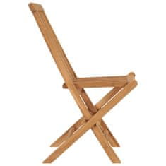 Petromila vidaXL Skladacie záhradné stoličky z tíkového dreva, 6 ks