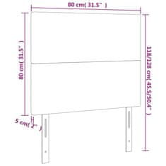 Vidaxl Čelá postele 2 ks čierne 80x5x78/88 cm umelá koža