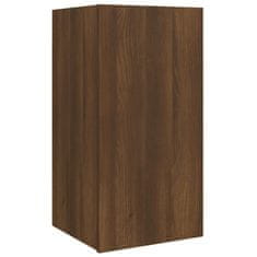 Vidaxl 4-dielna súprava TV skriniek hnedý dub spracované drevo