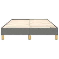 Vidaxl Rám na boxspring posteľ tmavosivý 120x200 cm látka